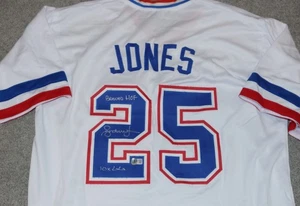 ANDRUW JONES "BRAVES HOF & 10x GG" Signed JERSEY + Beckett witness COA W3770 - Picture 1 of 5