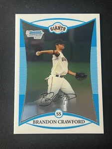 2008 Bowman Draft Picks & Prospects #BDPP41 Brandon Crawford Chrome Prospects - Picture 1 of 2