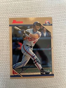 HENRY RODRIGUEZ  1996 BOWMAN AUTOGRAPHED SIGNED AUTO BASEBALL CARD 82  - Picture 1 of 1