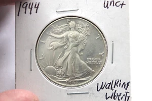 1944 UNC+++ WALKING LIBERTY HALF DOLLAR - Bild 1 von 2