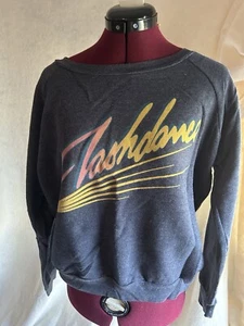 womens sweatshirt "Flash Dance" Sz M. Paramount Pictures- Decal on front - Picture 1 of 3