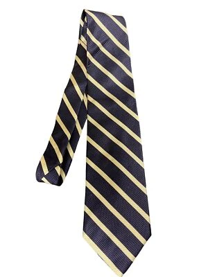 Paul Fredrick Blue Cream 100% Silk Neck Tie Men's Foto 1 de 3