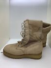 Military Combat Army Boots Size 3 1/2 XW Hot Weather Rocky Vibram Soles Tan#100