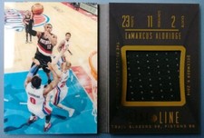 La Marcus Aldridge 2015-16 Panini Preferred Stat Line Book Game Worn Card 39/99.