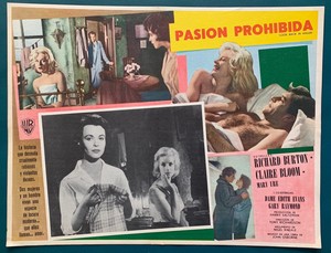 MEXICAN LOBBY CARD Claire Bloom Mary Ure Richard Burton LOOK BACK IN ANGER 1959