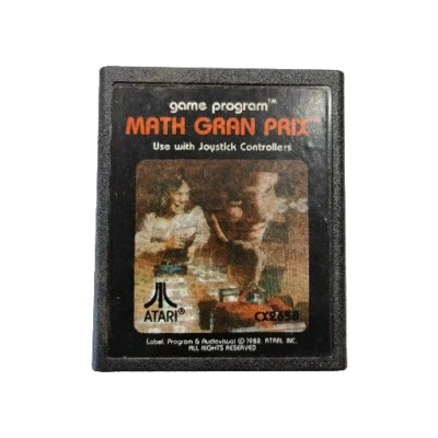 Math Gran Prix Atari 2600 Game Cartridge - Vintage Video Game Good Condition  - Image 1 of 4