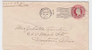 TurtlesTradingPost- Monmouth, Illinois  1921-  Cancel on Postal Stationary - Picture 1 of 1