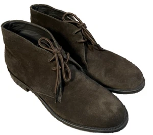 Men’s Brooks Brothers Brown Suede Chukka Boots Size 9 M - Picture 1 of 12