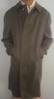 Vintage Men's 38 Pierre Cardin Gray Belted Trench Coat Wool Classic Pristine