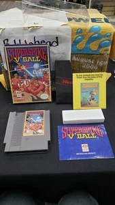 CIB SUPER SPIKE VOLLEYBALL NINTENDO NES VIDEO GAME COMPLETE IN BOX W/ PROTECTOR - Picture 1 of 10