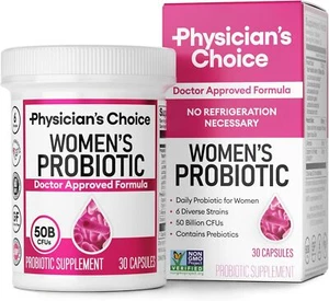 Physician's CHOICE Probiotics for Women PH Balance 50 Billion CFU Organic 30 CT - Picture 1 of 4