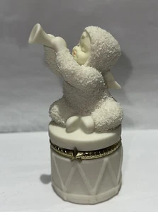 Snowbabies ~ CELEBRATE - baby playing trumpet ~ Trinket Box //MIB// - Picture 1 of 9
