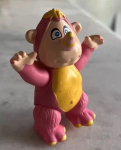 "Figura de juguete de colección Rhinokey Wuzzel rosa amarillo 4"" posable 1986" - Imagen 1 de 6