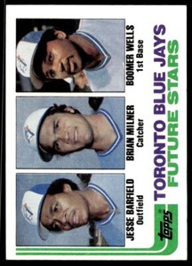 1982 Topps Blue Jays Future Stars - Jesse Barfield/Brian Milner/Boomer Wells