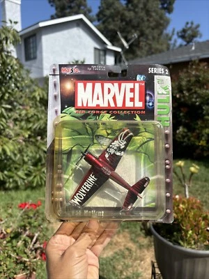F6F Hellcat Wolverine Hulk Card Air Force Collection Marvel Die Cast Airplane - Image 1 of 4