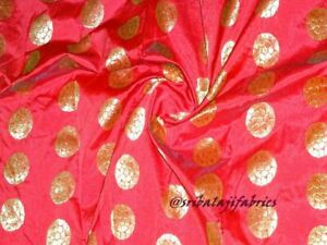 Banarasi Brocade Silk Fabric, Zari Work Silk Fabric, Banarasi Silk Craft Fabric
