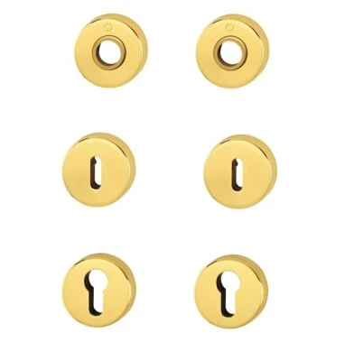 HOPPE INDUSTRIES Hoppe Rosettenpaar M42 Rundrosetten Messing poliert