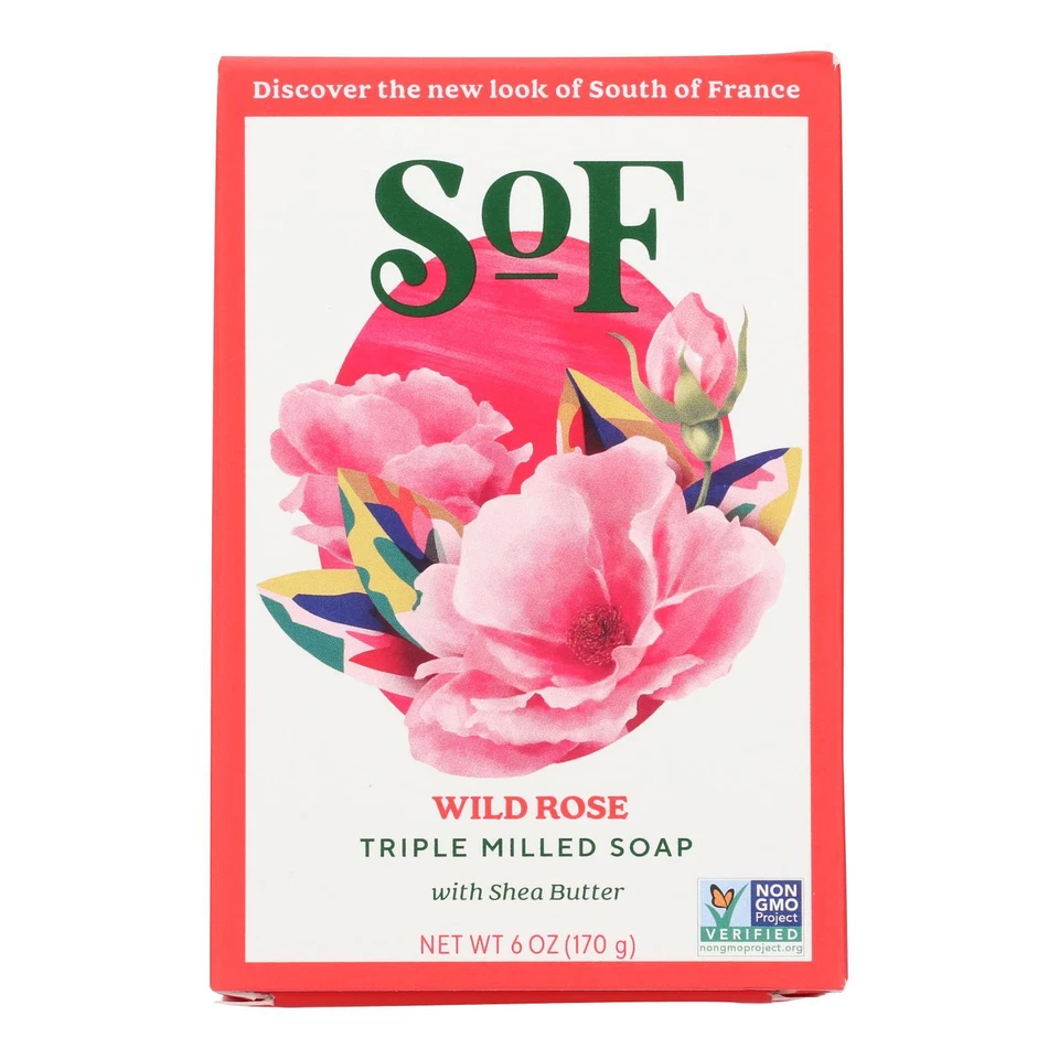 South of France Bar Soap Climbing Wild Rose 6 Oz 1 Each GMO