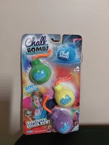 Chalk Bomb Throwable Colored Powder Bomb Pack of 3 - Picture 1 of 2