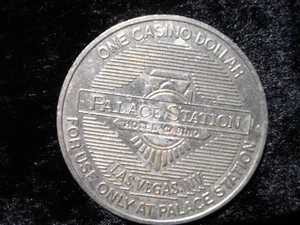 Vintage Palace Station Hotel Casino Las Vegas, Nevada $1 Token One Casino Dollar - Picture 1 of 12