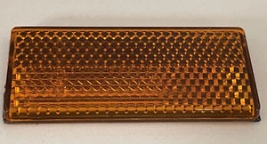 HARLEY-DAVIDSON AMBER REFLECTOR 2 5/8" X 1 1/8” NOS - Foto 1 di 1
