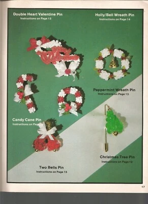 Beaded Holiday Patterns Swan Cross Shamrock Pumpkin Turkey Bells Angel L31 - Image 1 of 4