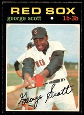1971 TOPPS OPC O PEE CHEE BASEBALL #9 GEORGE SCOTT NM BOSTON RED SOX CARD