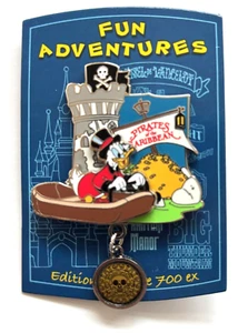 Prendedor DLP Disney París Divertidas Aventuras Scrooge McDuck Piratas del Caribe LE - Imagen 1 de 1