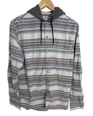 Sudadera con Capucha Billabong Baja Franela Elastizada Core Fit Rayas Abotonada Talla Para Hombres M Foto 1 de 4