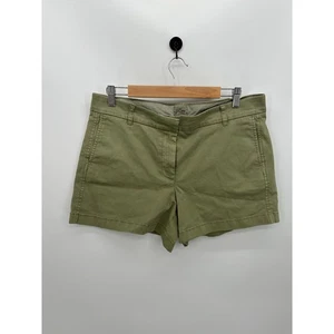 J. Crew Chino Shorts Women 12 Olive Green 4" Inseam H5806 NWT Cotton Blend  - Picture 1 of 9