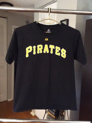 Camisa preta Pittsburgh Pirates #22 Andrew McCutchen adulto média - Imagem 1 de 2