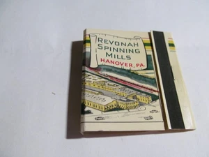 VINTAGE REVONAH (MALCOLM) SPINNING MILLS CO HANOVER YORK COUNTY PA Matchbook - Picture 1 of 4