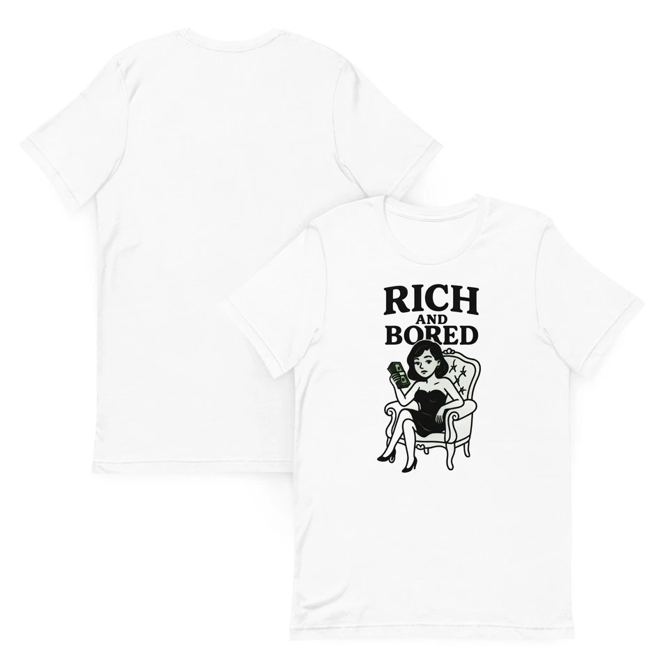 Camiseta Rich and Bored Unisex Foto 1 de 1