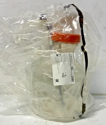 NEW Corning 11501 5L Plain Bottom Erlenmeyer Flask w/ Aseptic Connections 62A - Image 1 of 4