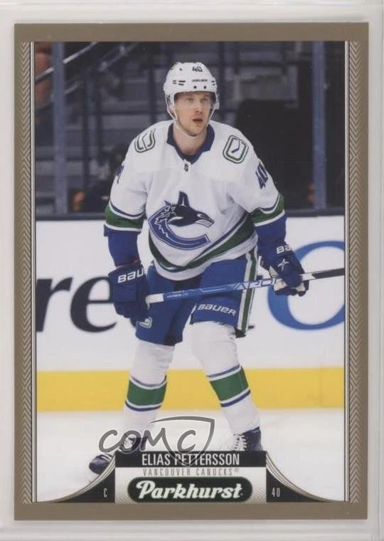 2022-23 Upper Deck Parkhurst Stars Bronze Border Elias Pettersson #245 - Image 1 of 2