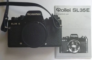 Rolleiflex SL35 E Body schwarz. FUNKTIONIERT. Kommt mit Gehäusedeckel, Handbuch, Gurt, Akku - Bild 1 von 12