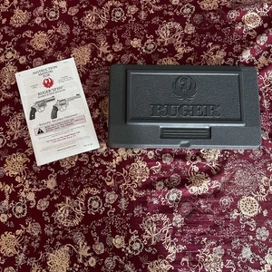 Ruger Revolver Pistol 357 Magnum Gun Hard Case Plastic Gray Model 05718 Empty - Picture 1 of 3