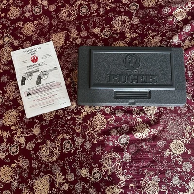 Ruger Revolver Pistol 357 Magnum Gun Hard Case Plastic Gray Model 05718 Empty - Image 1 of 3