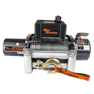 76-50251BW SEC12 Winch - 12000 lb. Pull Strength - Steel cable, 12,000 pound - Picture 1 of 7