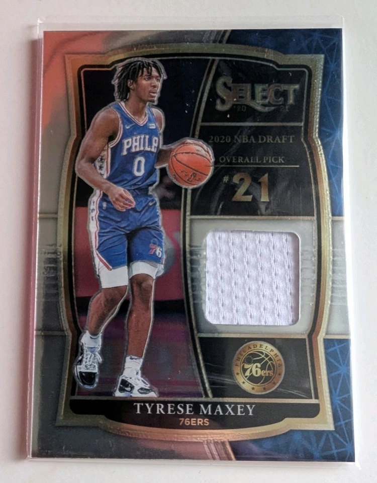 Tyrese Maxey RC Rookie Patch Select NBA Draft Philadelphia 76ers - Image 1 of 2