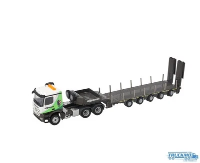 CONRAD MODELLE Conrad Sennebogen Mercedes Benz Arocs 3achs mit 5achs Doll Semitieflader 78
