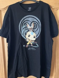 Avatar The Last Airbender Aang Momo Funko Short Sleeve T-Shirt Black Size Xl - Picture 1 of 3