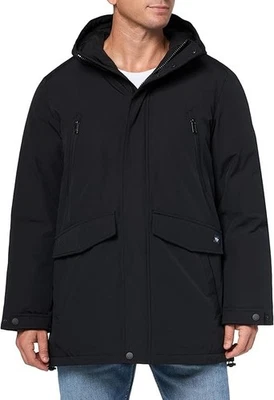 DOCKERS mens Arctic Cloth Heavyweight Parka Jacket, Black, Small - Image 1 of 3