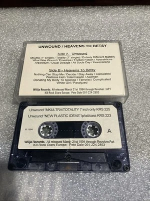 Unwound / Heavens To Betsy PROMO CASSETTE  - Image 1 of 4