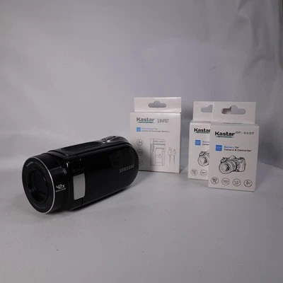 Videocámara con memoria flash Samsung SMX-F43BN FlashCam negra 2 baterías + cargador Foto 1 de 4