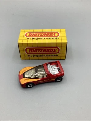 Nuevo de Lote Antiguo 1986 Matchbox MB 49 Ciruela/Púrpura Peugeot Quasar con Caja Rejilla Amarilla Original Foto 1 de 4