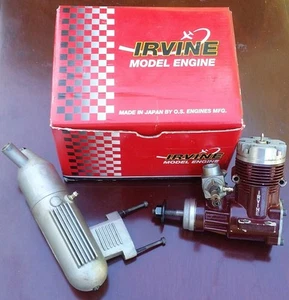 Irvine 40 ABC Mk IV model plane engine in box - with muffler - Picture 1 of 4