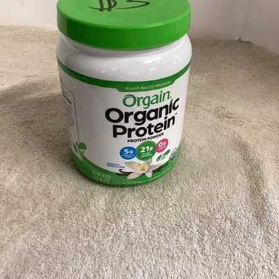 Orgain Organic Protein Plant Based Vanilla Bean Protein Powder, 1.02lb New - Image 1 of 4