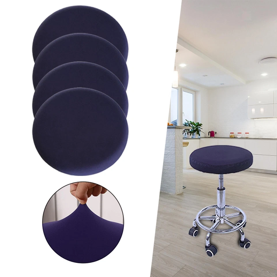 Bar Stool Covers Round Waterproof Stool Cushion Slipcover for Hotel 12-18 inch - Image 1 of 1