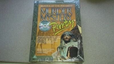 BRAND NEW MURDER AT THE PYRAMIDS 8 PLAYER (M/F) MURDER MYSTERY DINNER PARTY GAME - Image 1 of 4